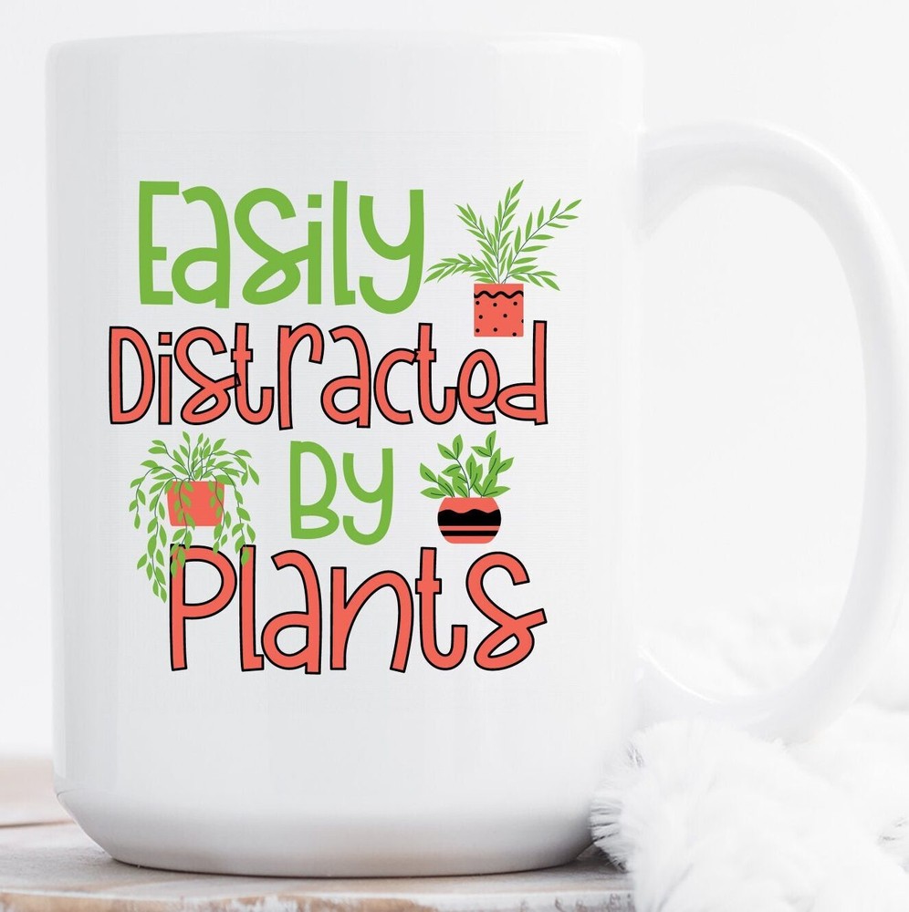 Gardener Distracted By Plants Coffee Mug Gift For Plant Lovers