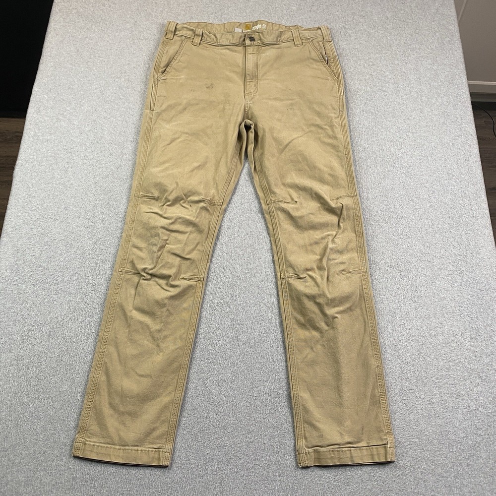 Carhartt Rugged Flex Canvas Stretch Pants for Men 38x34 Fits 36x32 Thrash Grunge Style