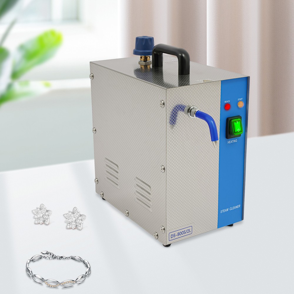 1300W Electric Jewelry Steamer Cleaner for Gold Silver Gems 2L Tank