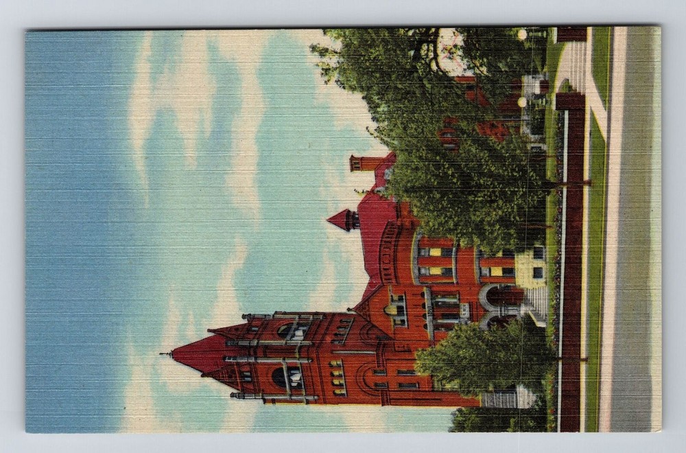 Blue Earth MN-Minnesota, Faribault County Court House, Vintage Postcard