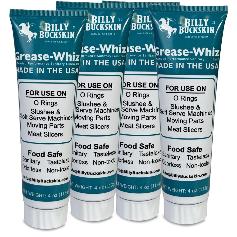 Greasewhiz Food Grade Grease Lubricant 4oz 4 Pack Lubricate Ice Cream Slushee