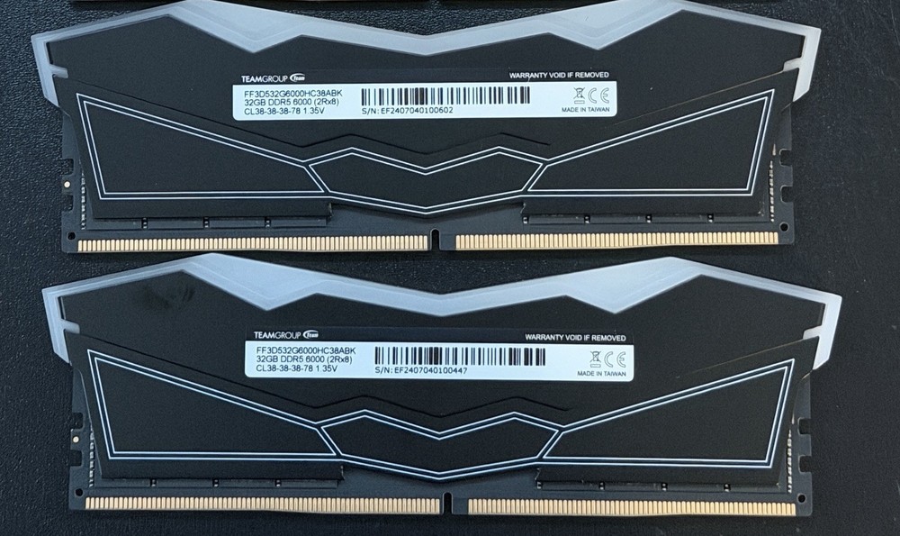 Team Group T-Force Delta RGB DDR5 RAM 64GB (2x32GB) 6000MHz