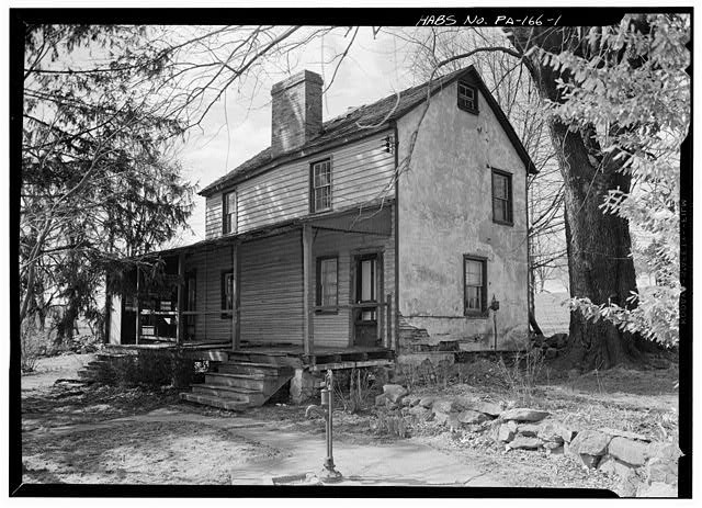 1. EAST FRONT AND NORTH ELEVATIONS - Hickman House, State Route 3 East Goshen