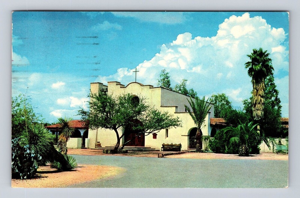 Tucson AZ-Arizona, St Philips In Hills Episcopal Church, Vintage c1957 Postcard