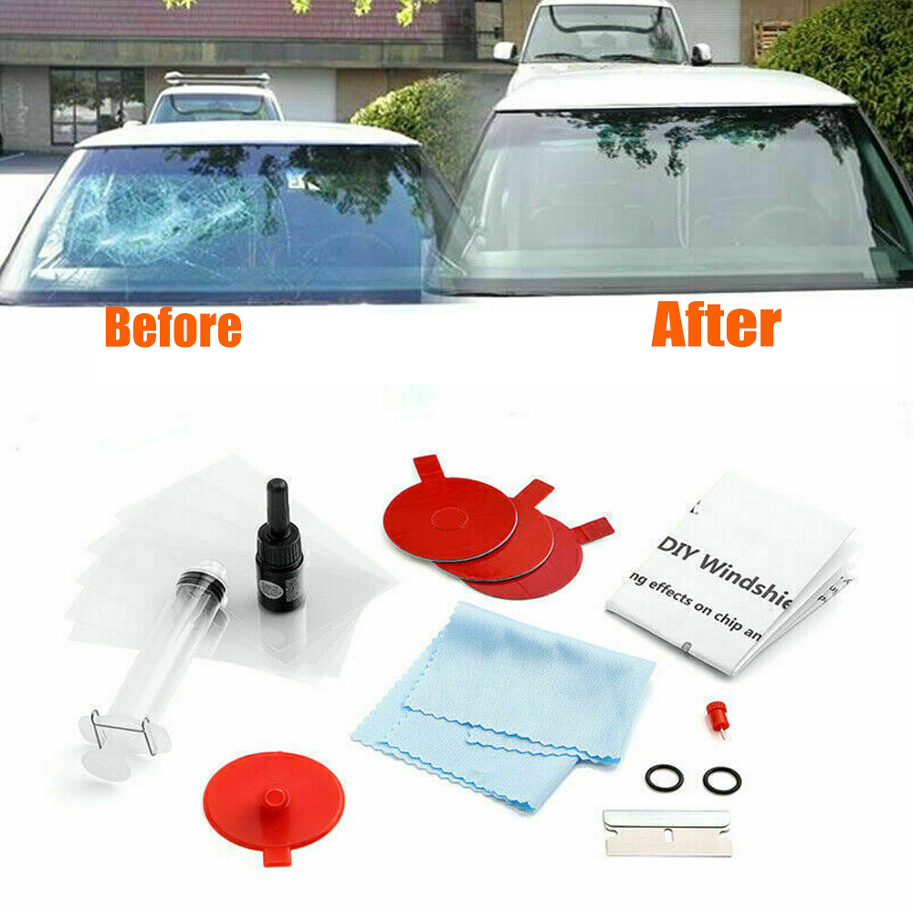 Windscreen Windshield Repair Tool Set Car Kit Wind Glass For Chip Crack Fix USA