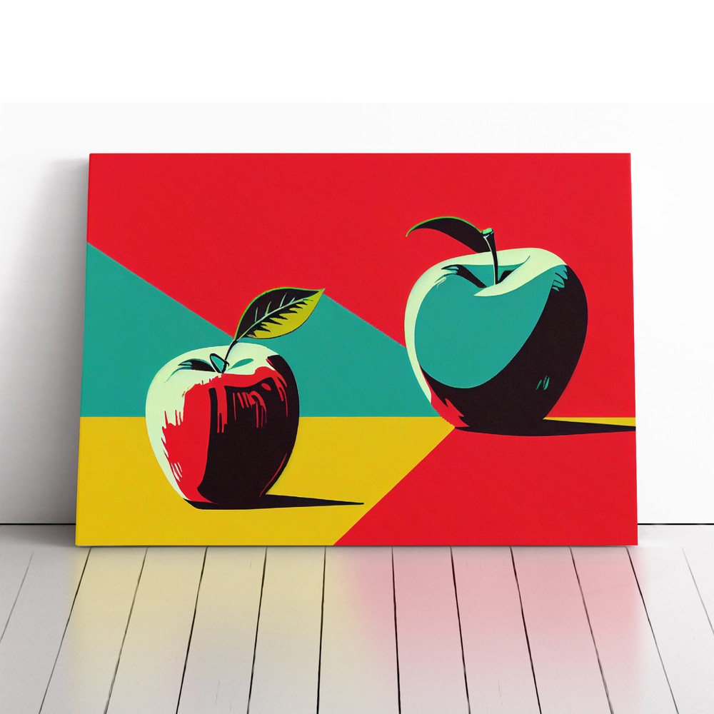 Pop Art Apple Fruit Vol.1 Abstract Canvas Wall Art Print Framed Picture Decor