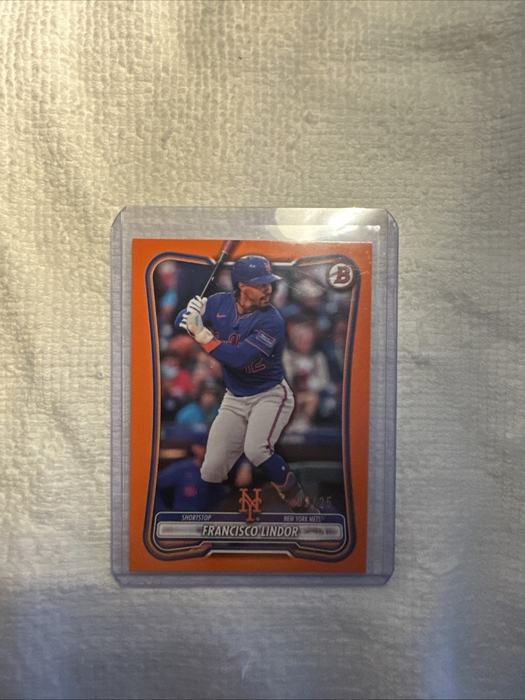 2026 Bowman Francisco Lindor Mets Orange Paper /25