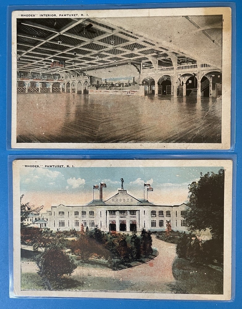 Pawtuxet Rhode Island RI RHODES Postcard Lot Interior Exterior Views