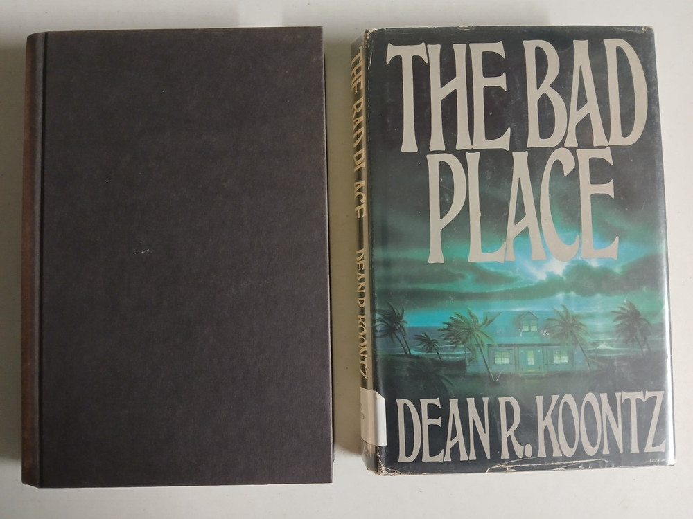 The Bad Place & The Darkest Evening of the Year by Dean Koontz--HC  very good