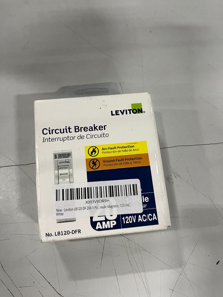 Leviton 20A Thermal Magnetic Branch Circuit Breaker AFCI/GFCI 120V LB120-DFR