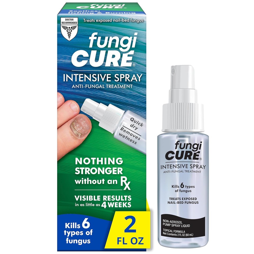 FUNGICURE Intensive Antifungal Spray Kills Foot Fungus 2 Fl Oz