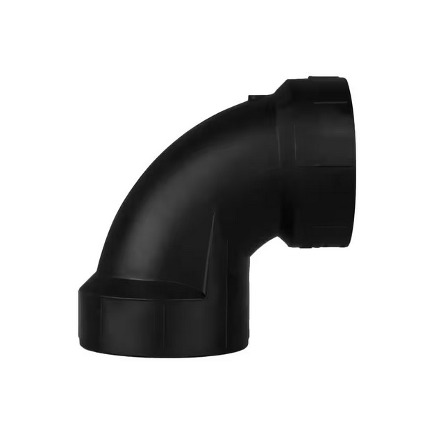 2 in. x 2 in. ABS DWV 90-Degree Hub x Hub Elbow Fitting for Plumbing Systems