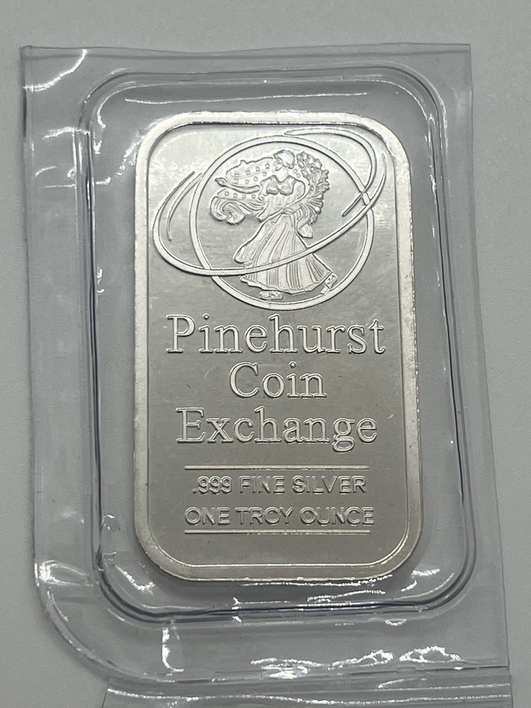 Pinehurst 1 oz .999 Fine Silver Bar – Sealed Bullion Mint- Rare