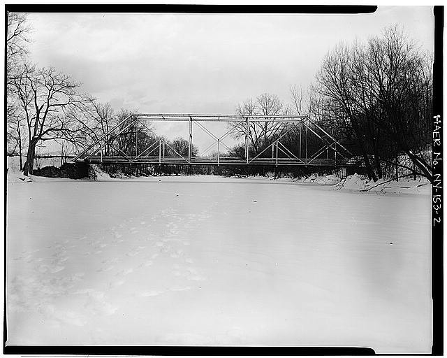 2. VIEW OF WEST ELEVATION, LOOKING EAST - Hegeman-Hill Street Bridge, Spanning