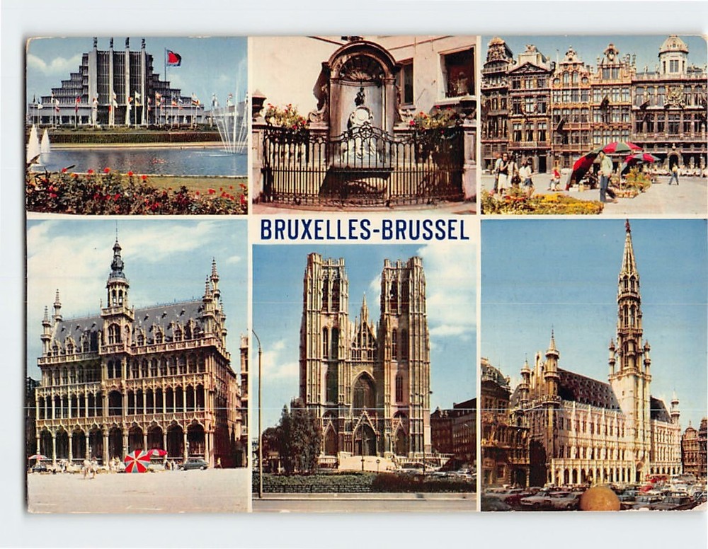 Postcard Scenes & Views Brussels Belgium