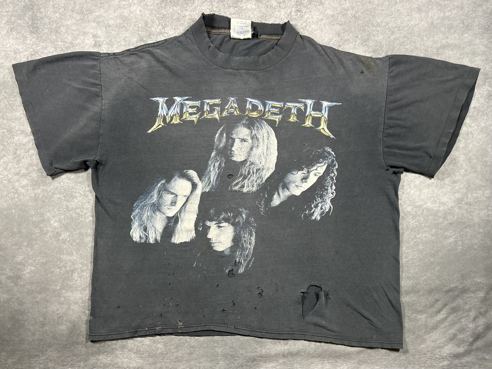 Vintage 1992 Megadeth Countdown to Extinction Men's Black T-Shirt Size XL