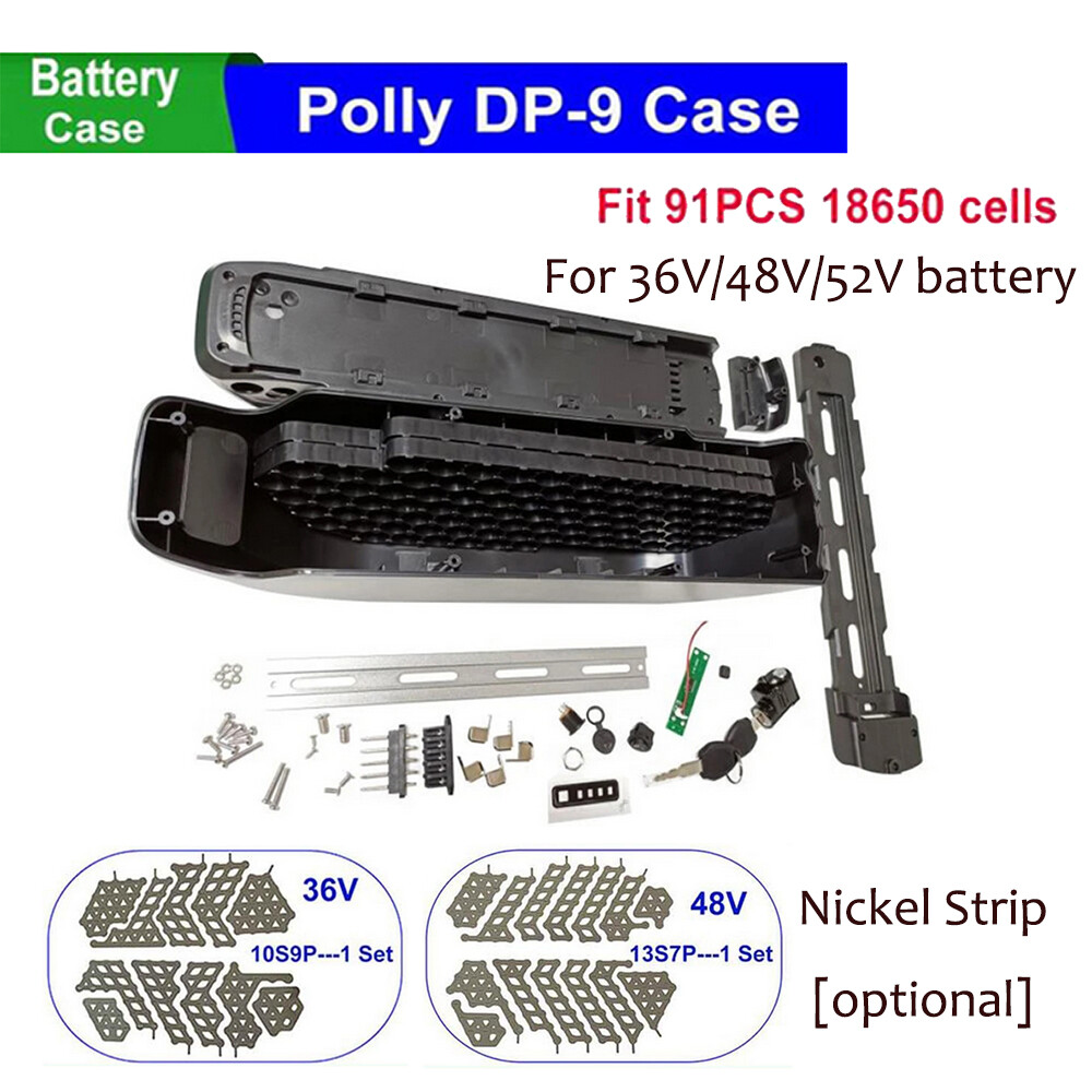 36V/48V/52V DP-9 E-bike Battery Box Case with on/off switch W/balancing function