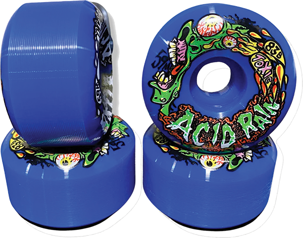 TOXIC SUPERTHANE ACID RAIN 59MM 103A BLUE WHEELS SET