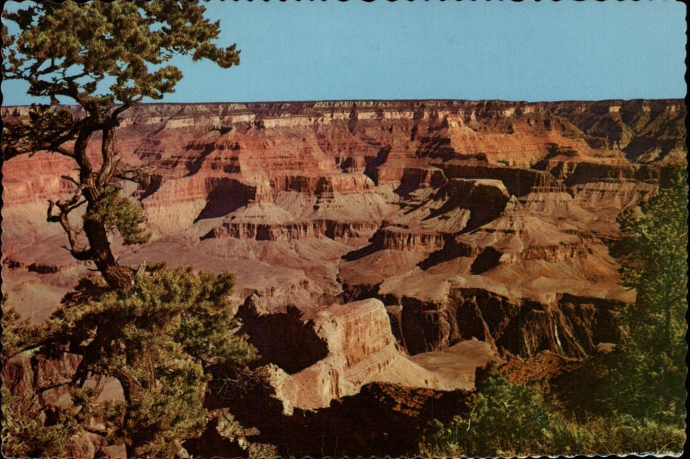 Mohave Point Grand Canyon Natl Park Arizona aerial view ~ postcard sku017