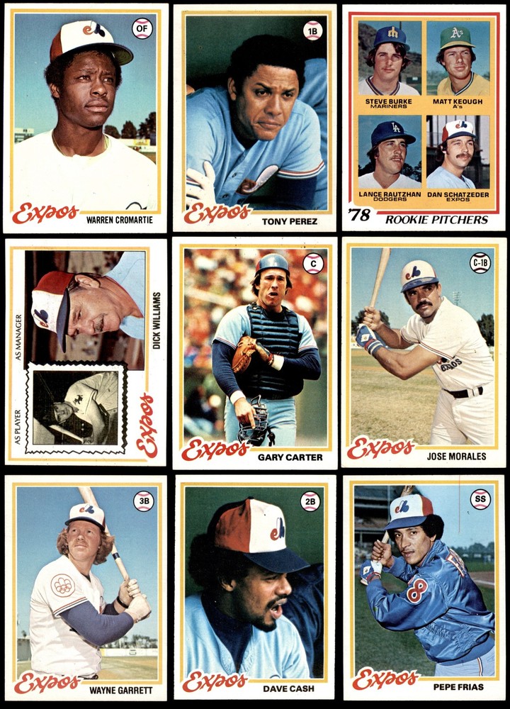 1978 Topps Montreal Expos Near Team Set 7 - NM 3968735 (27 / 29 cards)
