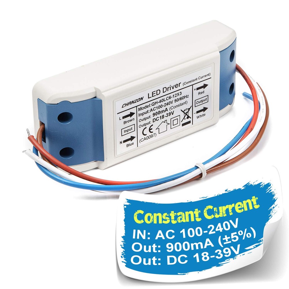 LED Driver 900mA (Constant Current Output) 18V-39V (Input 100-240V AC-DC) (6-...