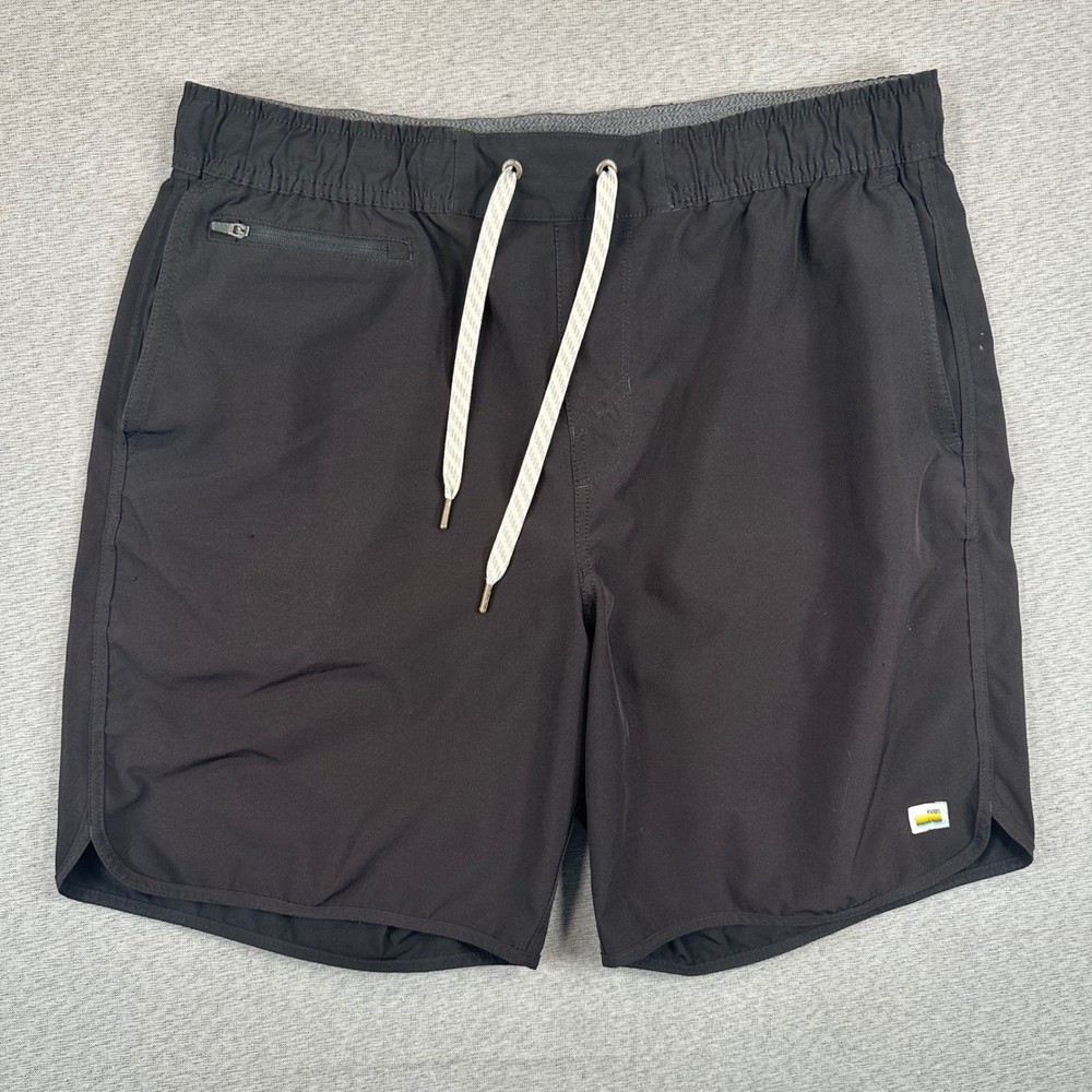 Vuori Banks Shorts Mens Large Black V330 Performance Athletic Gym Linerless