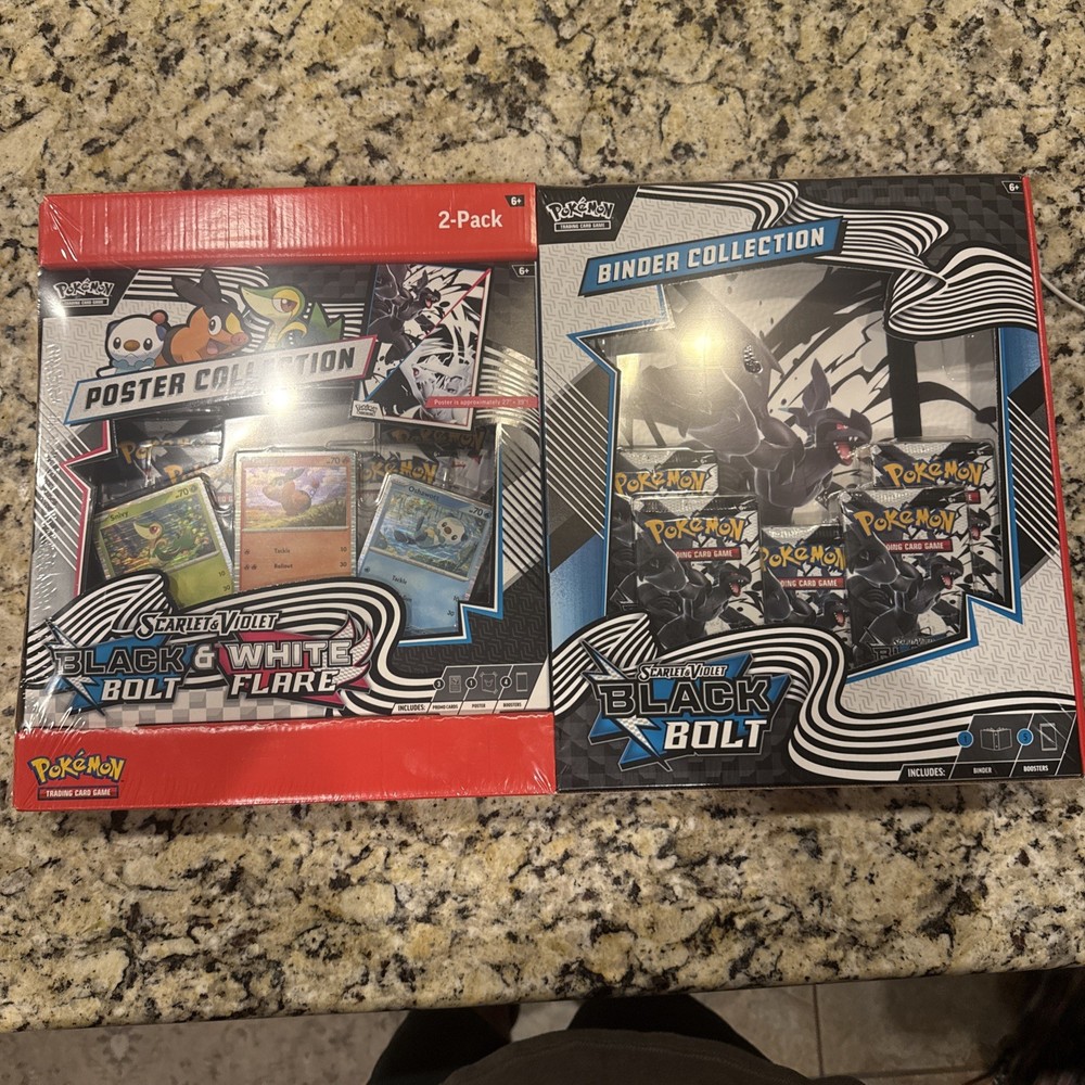 Pokémon TCG Scarlet & Violet Black Bolt & White Flare Binder Poster Box