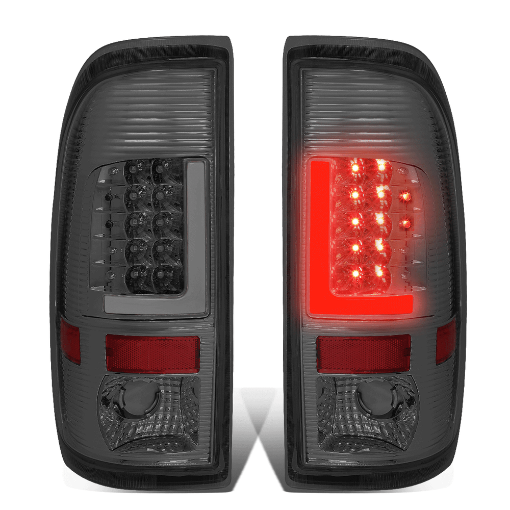 1999-2007 Ford F250 F150 Super Duty 3D LED L-Bar Tail Brake Light Lamp in Smoke