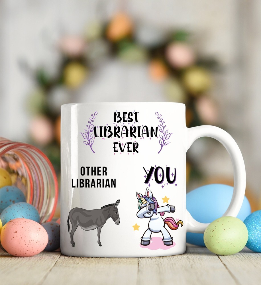 Librarian Appreciation Gift Mug for School Teachers and Book Lovers
