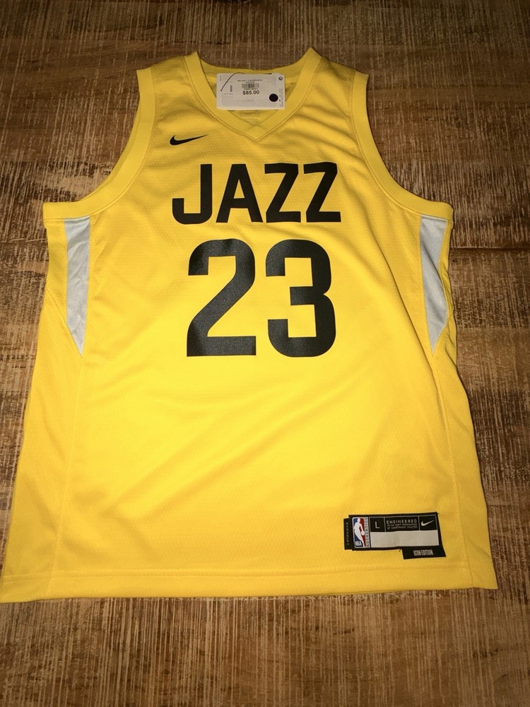 NBA Utah Jazz Lauri Markkanen #23 Nike Gold Icon Edition Youth Large Jersey