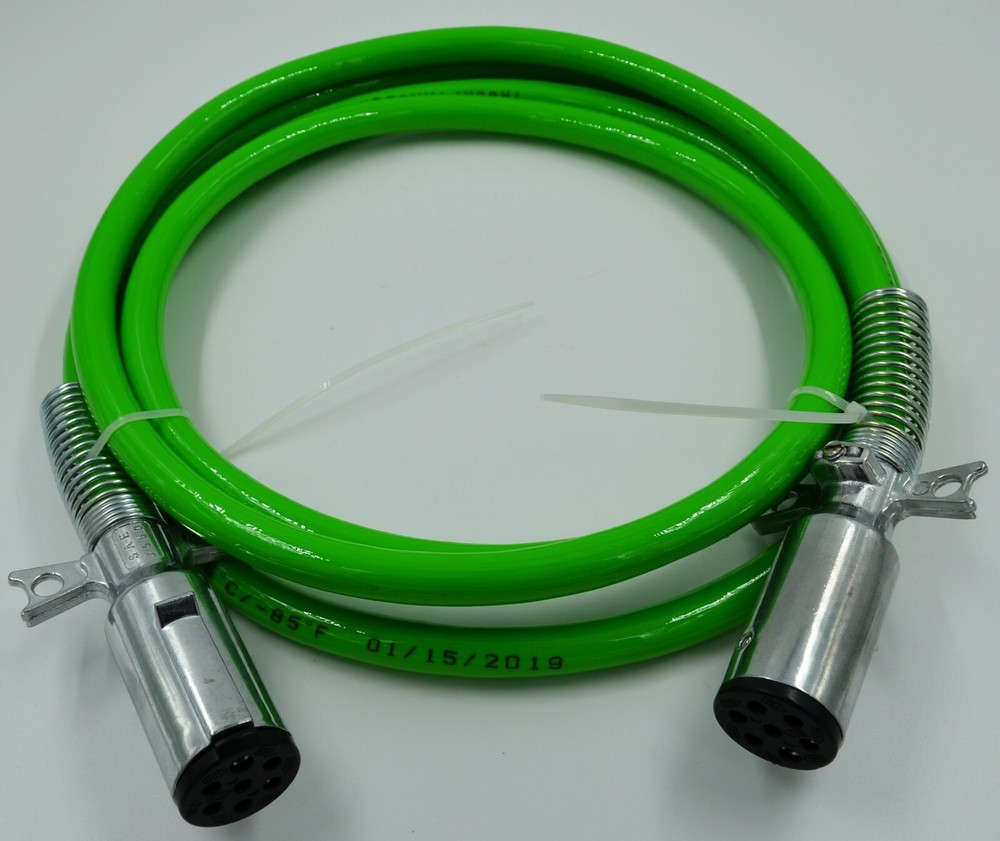 Commercial Truck 7-Way ABS Straight Electrical Cable 15ft - MHD20013B-image