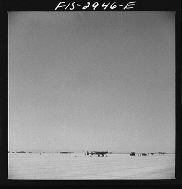 Photo:Interceptor Squadron Jet Aircraft Field 1940s Buzzing the Field