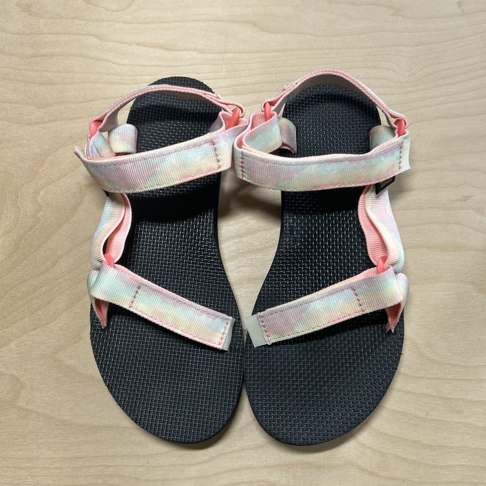 TEVA Originals Women’s Size 9 Universal Sandals Tie-Dye Pink Pastel - worn once