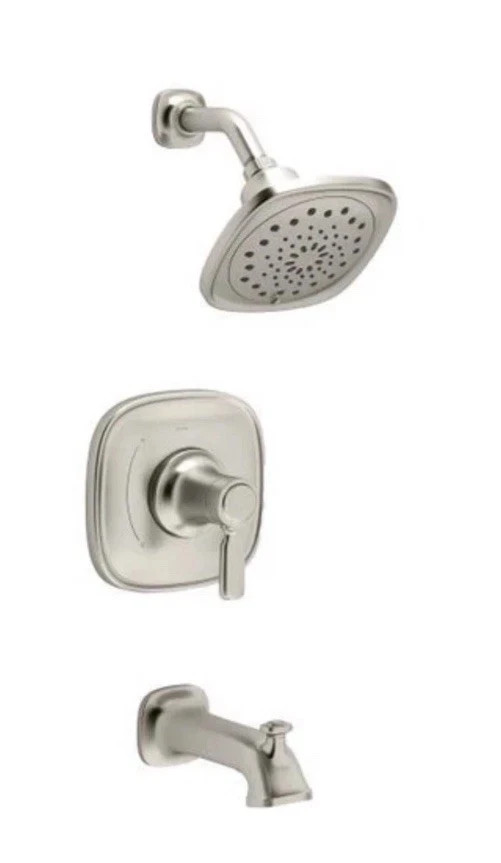 KOHLER Terzet Rite‑Temp Bath Tub & Shower Trim Set Single Handle REC34943-4G-BN