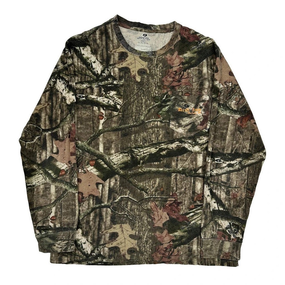 Break-Up Infinity Mossy Oak Camo Long Sleeve T-Shirt - XL Camo Cotton