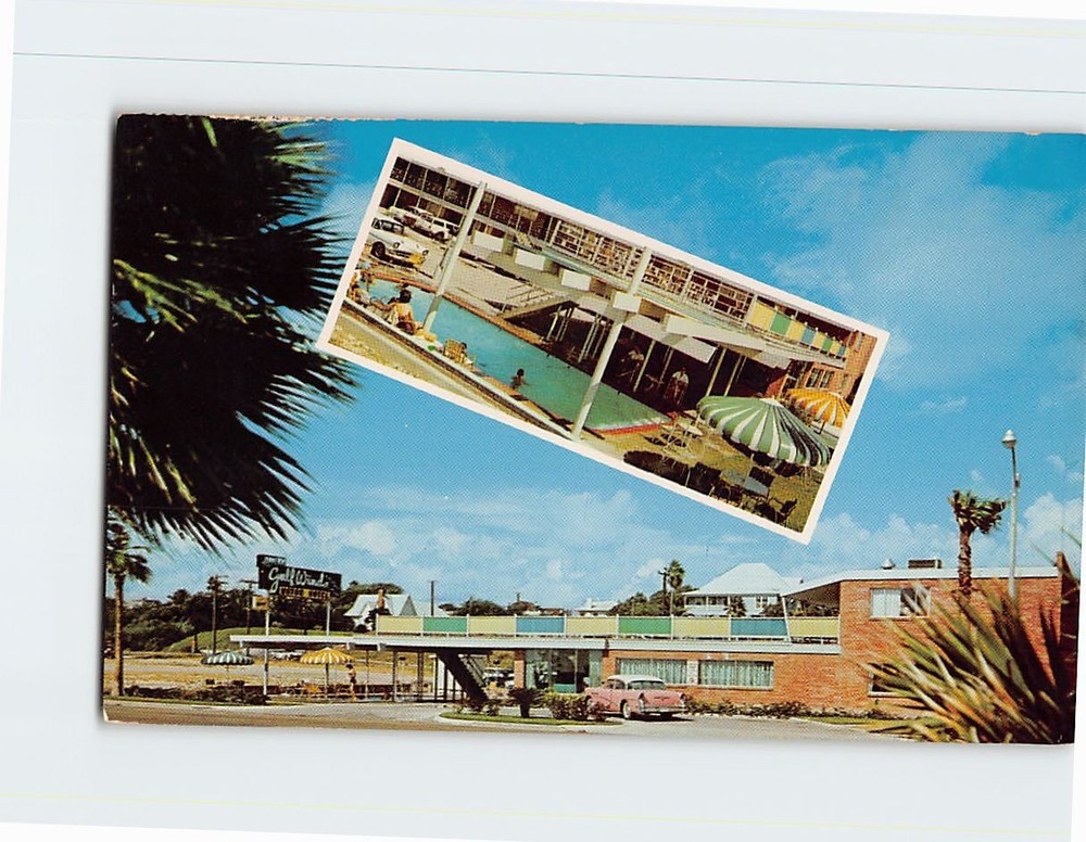 Postcard Gulf Winds Motor Hotel Corpus Christi Texas USA