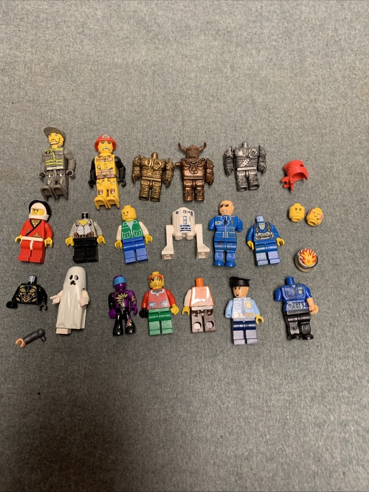 Lot Of Lego And Others Mini figures Mixed Random Assorted Parts Used