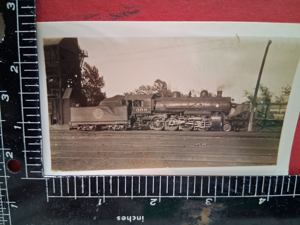 Chicago Great Western Railroad 2-8-0 Locomotive 355 Orig Photo Rochester Mn 1934
