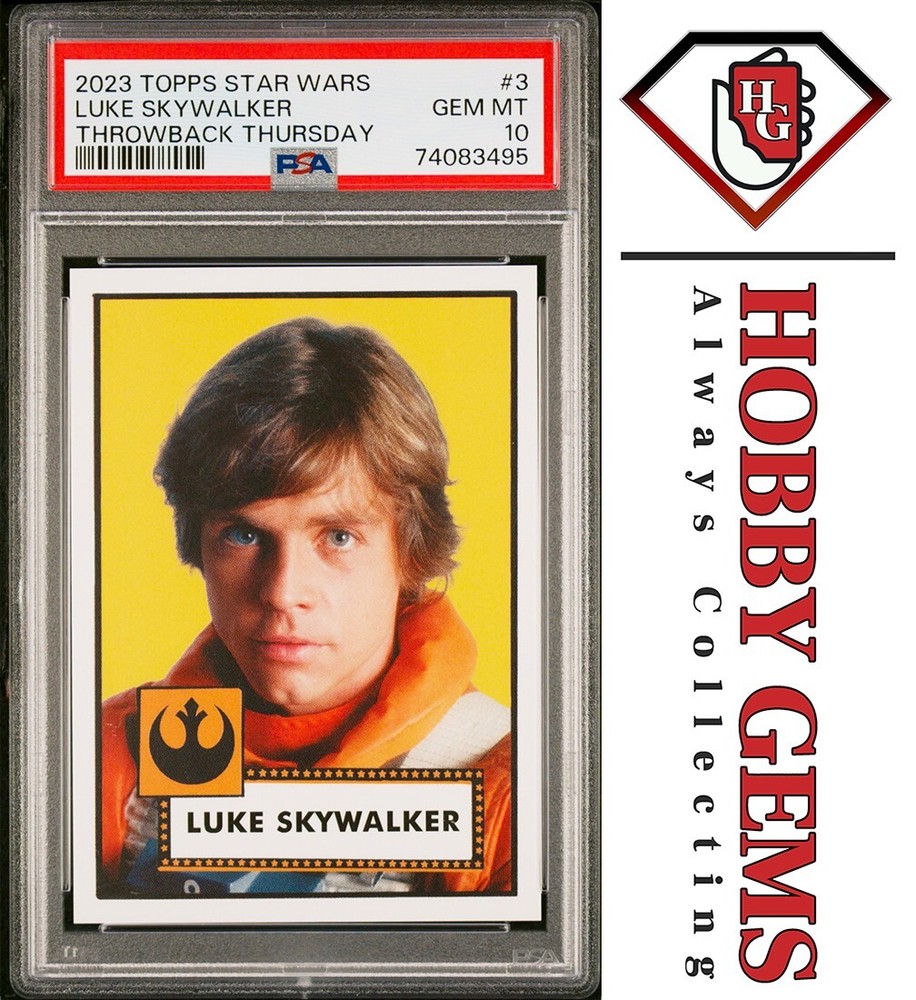 LUKE SKYWALKER PSA 10 2023 Topps Star Wars Throwback Thursday TBT #3 C4