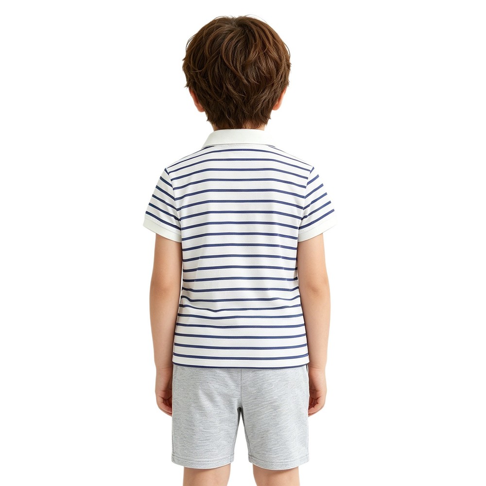 Kids Boys Outfit Rave Set Waistband T-shirt And Shorts Drawstring Daily Lapel