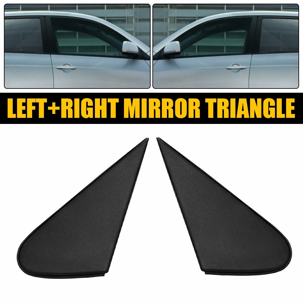 2pcs Car Side Mirror Corner Triangle Cover Trim Fit For Toyota RAV4 2009-2012 M