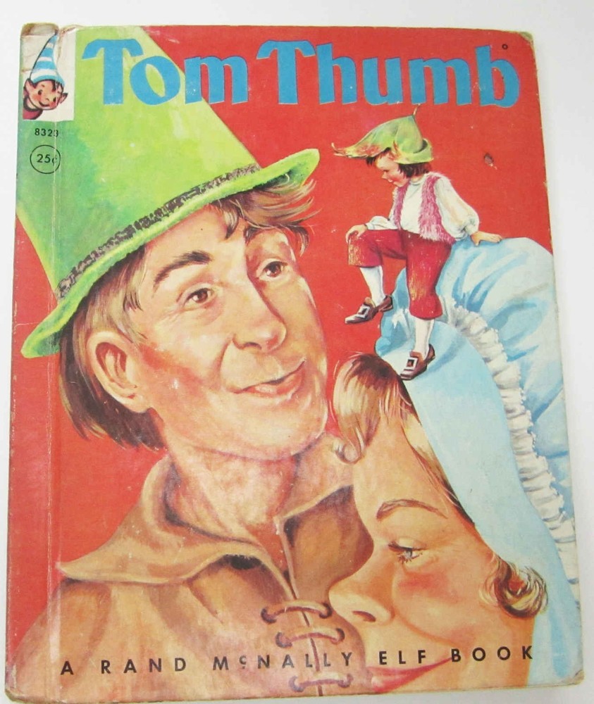 TOM THUMB Hardcover Elf Book Rand McNally 1961  Childrens Lucille Wallace Art