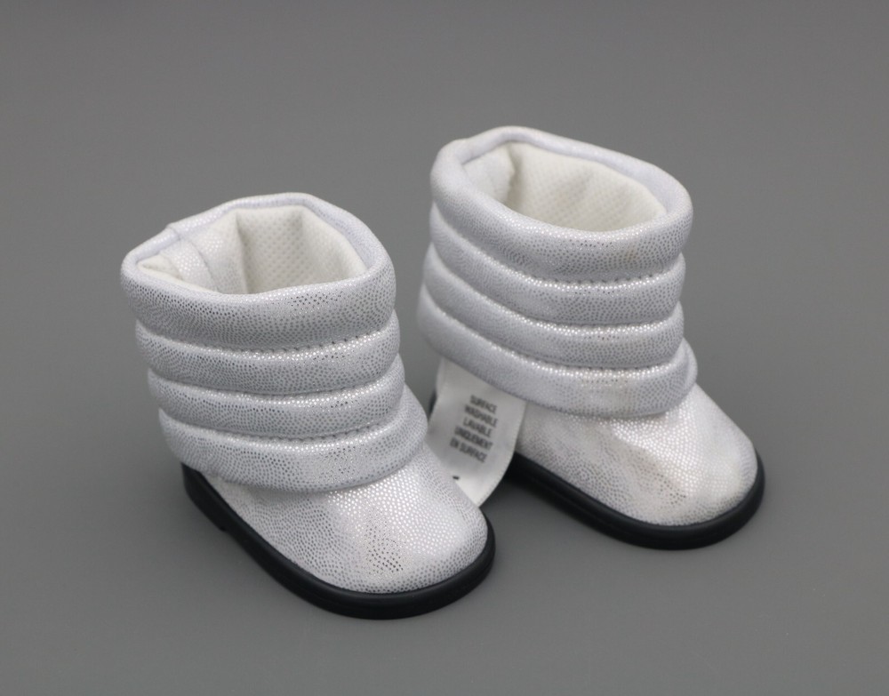 American Girl white puffy space boots for 18'' doll Courtney's Halloween Costume