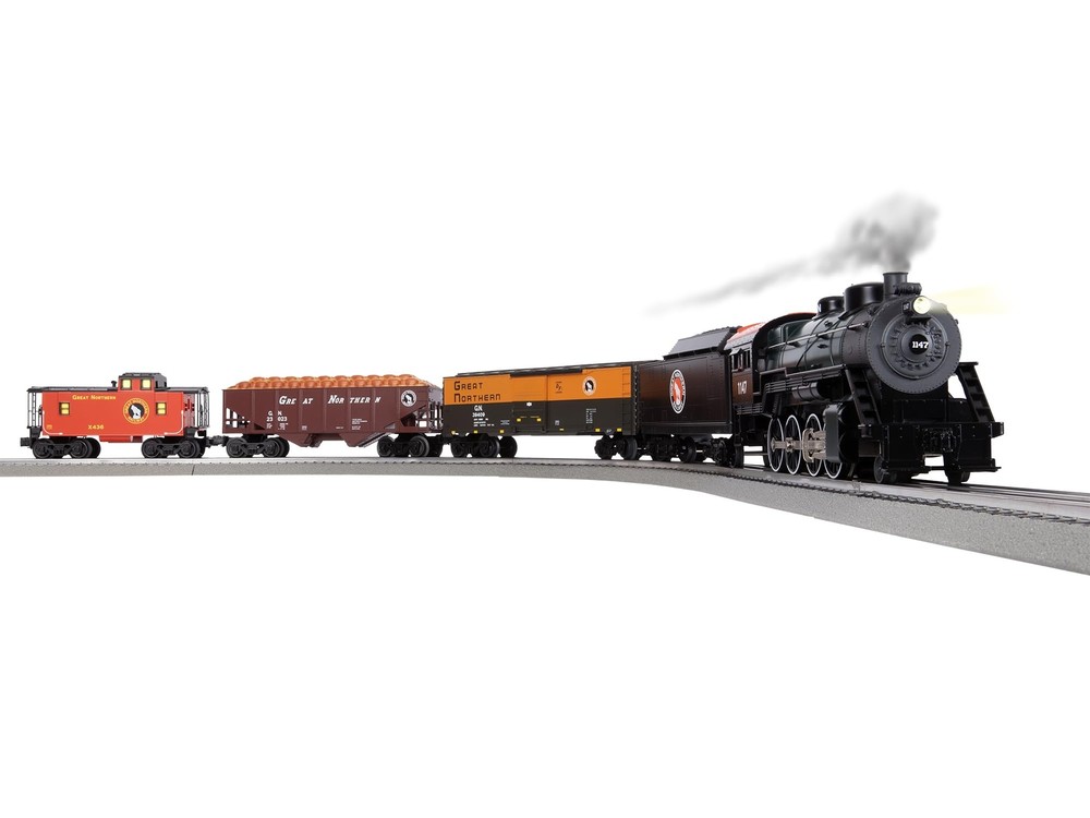 Lionel Great Northern Freight LionChief 5.0 Electric O Gauge Train Set with Blue