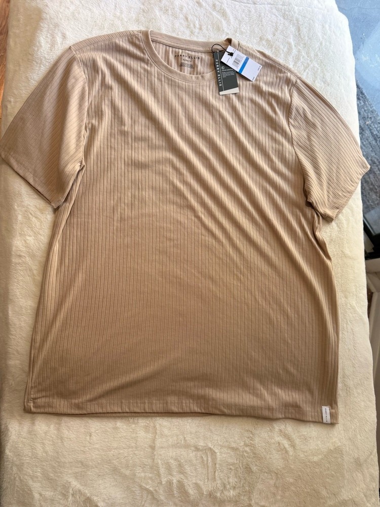 Perry Ellis Men's Beige T-Shirt XL
