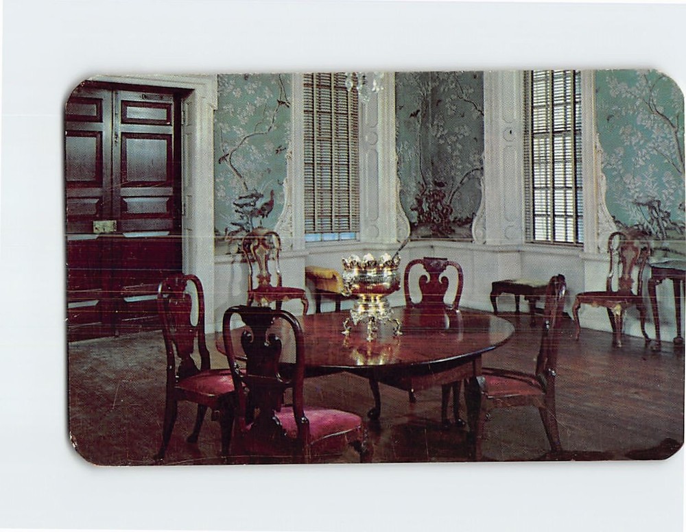 Postcard Supper Room of the Governor's Palace Williamsburg Virginia USA