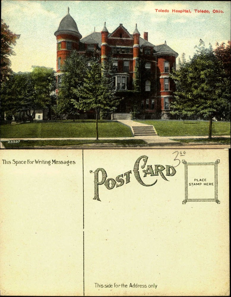 Toledo Hospital Toledo OH Ohio unused vintage postcard