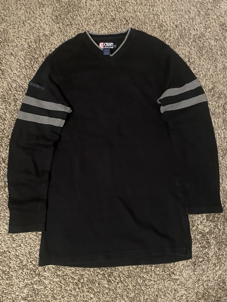 Chaps x Ralph Lauren Vintage Waffle Knit Thermal Shirt Long Sleeve Y2K Men's M
