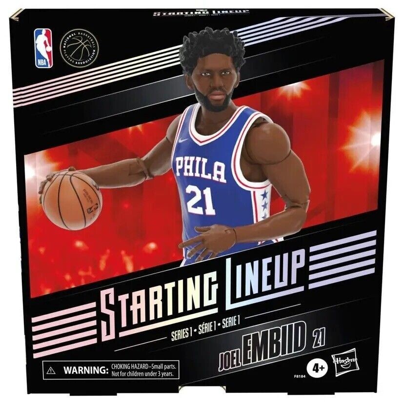 Joel Embid Starting Lineup Philadelphia 76ers NBA Series 1 Figure Hasbro NEW