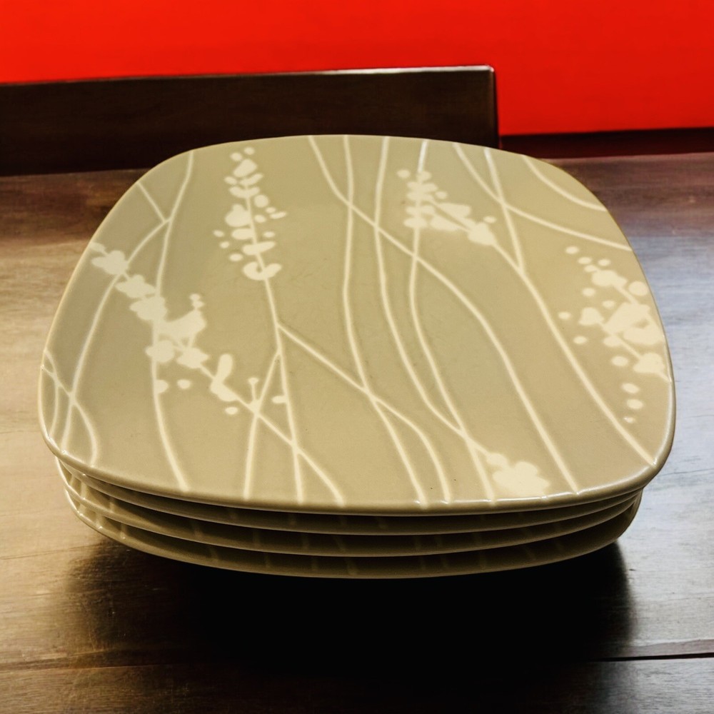 The Cellar For Macys Set of 4 Square Corso 8” Salad Plates